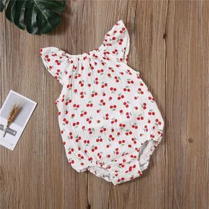 0-24 M Newborn Baby Girls Summer Bodysuit