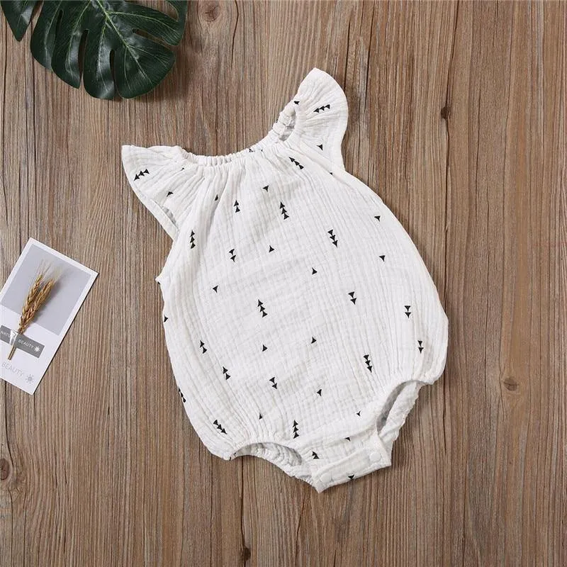 0-24 M Newborn Baby Girls Summer Bodysuit