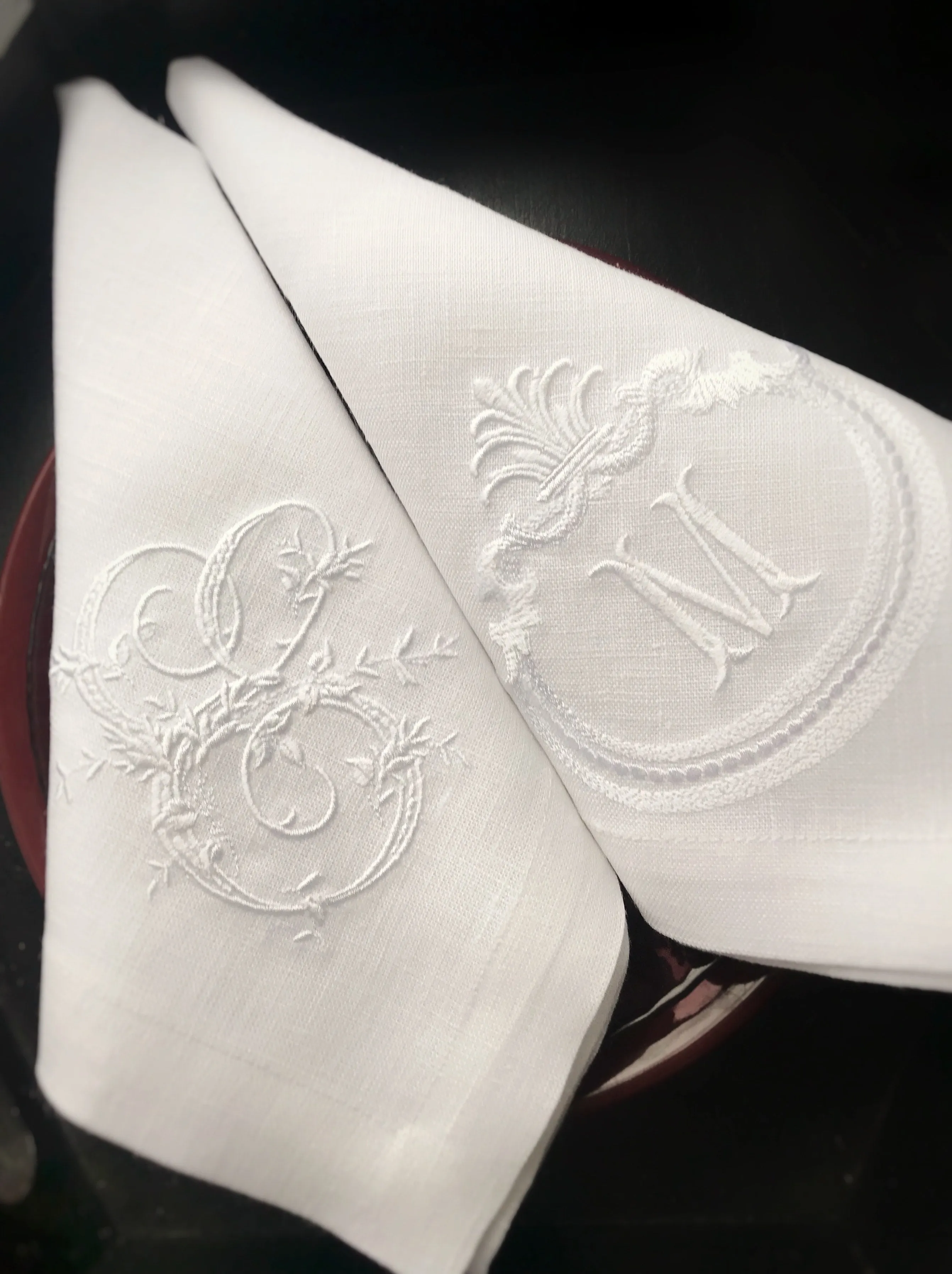 #024 | Amazing rosettes | Personalized | Linen napkins