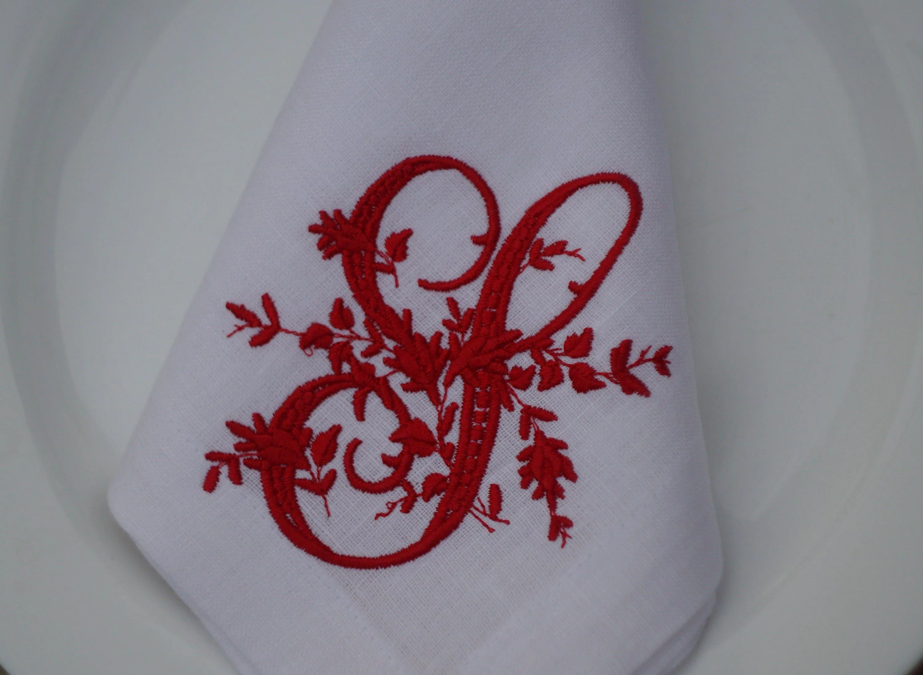 #024 | Amazing rosettes | Personalized | Linen napkins