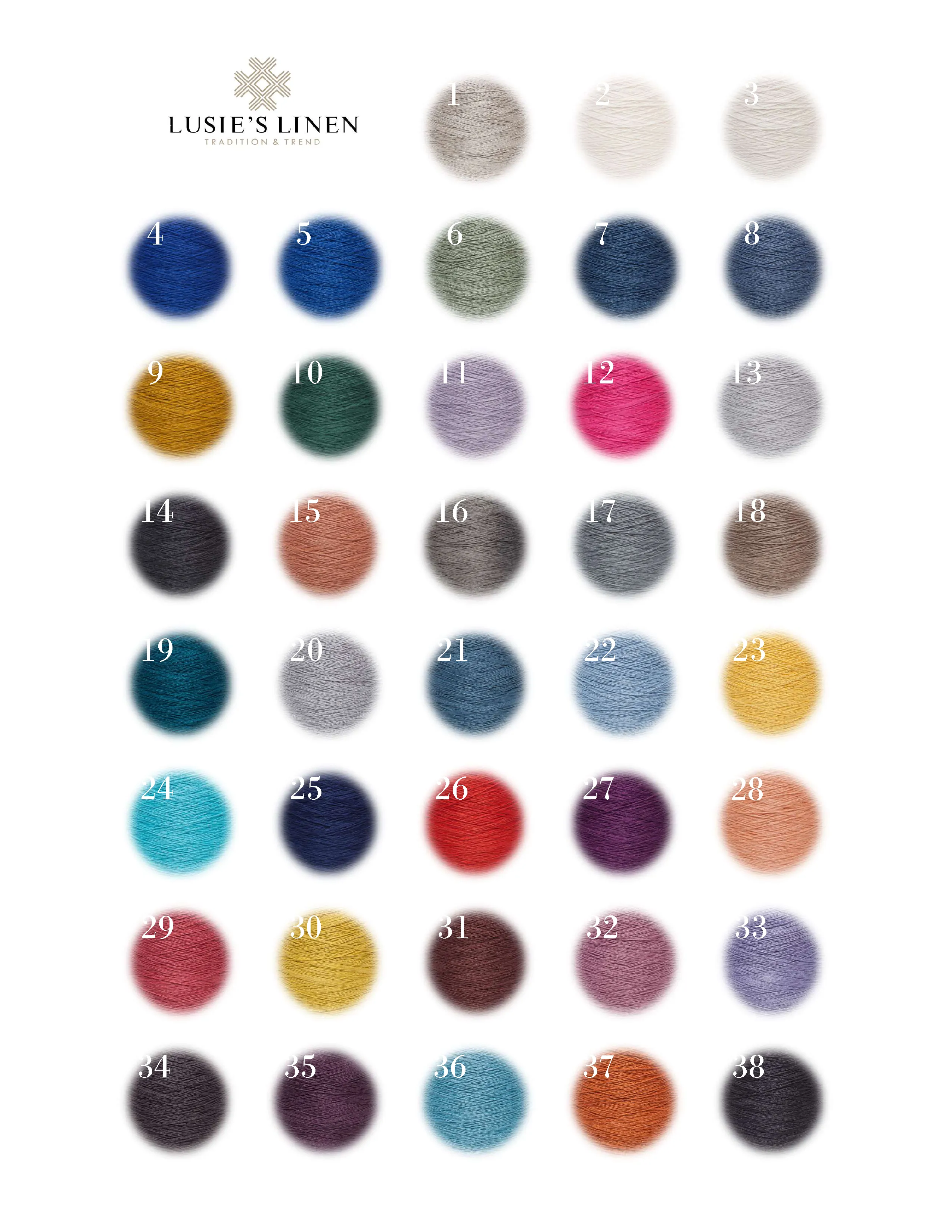 100% Linen Yarn - Antique Green