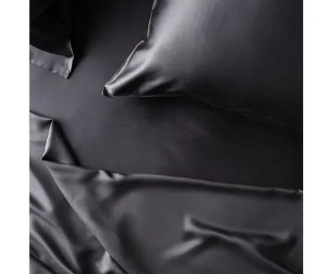 100% Organic Bamboo Flat Sheet A Charcoal