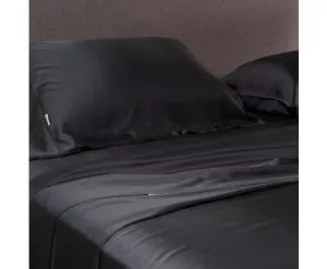 100% Organic Bamboo Flat Sheet A Charcoal
