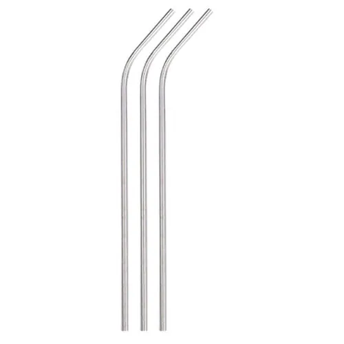10.5" Stainless Steel Curved Straws