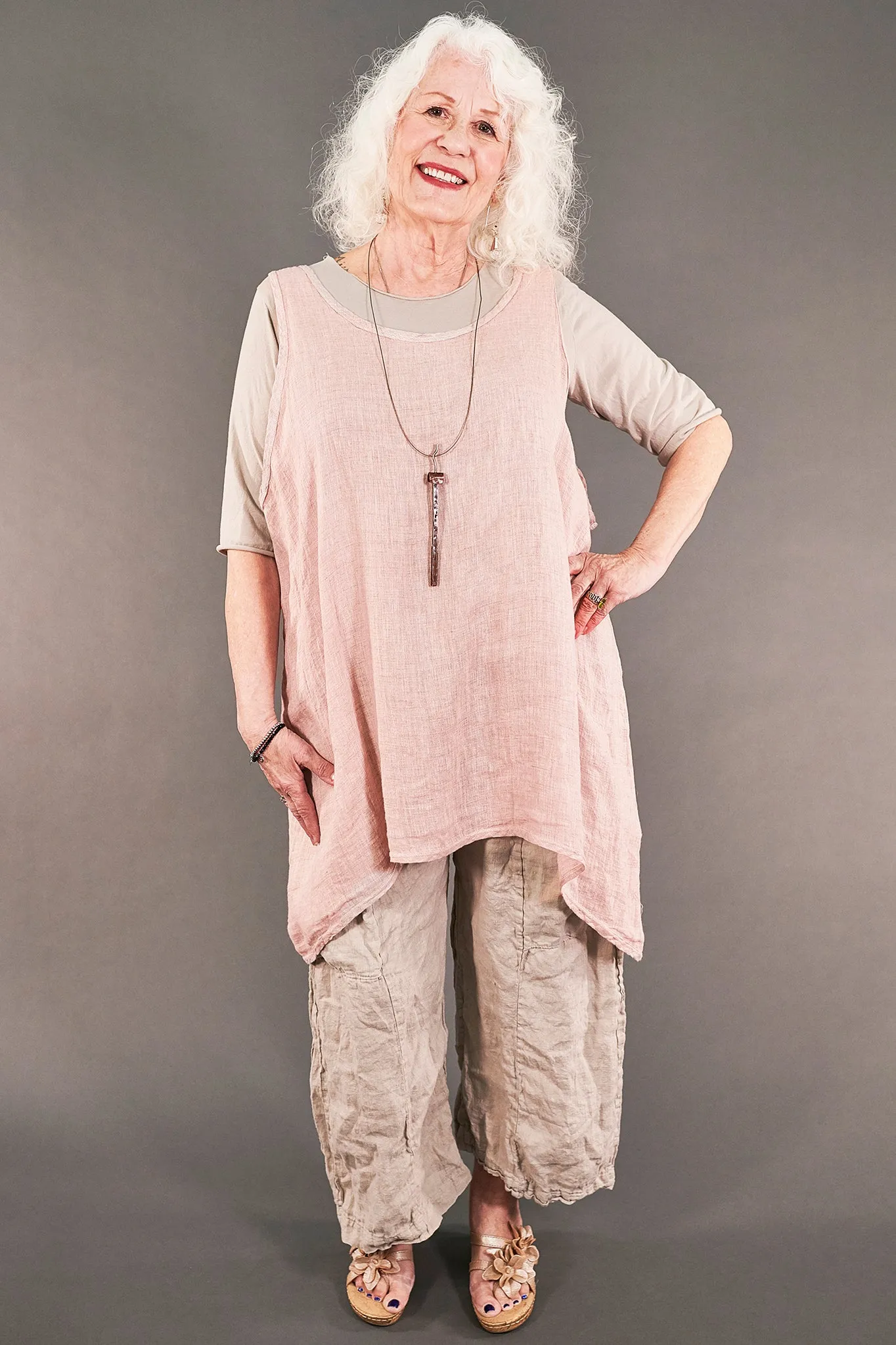 1196 Linen Tank Sweet-U