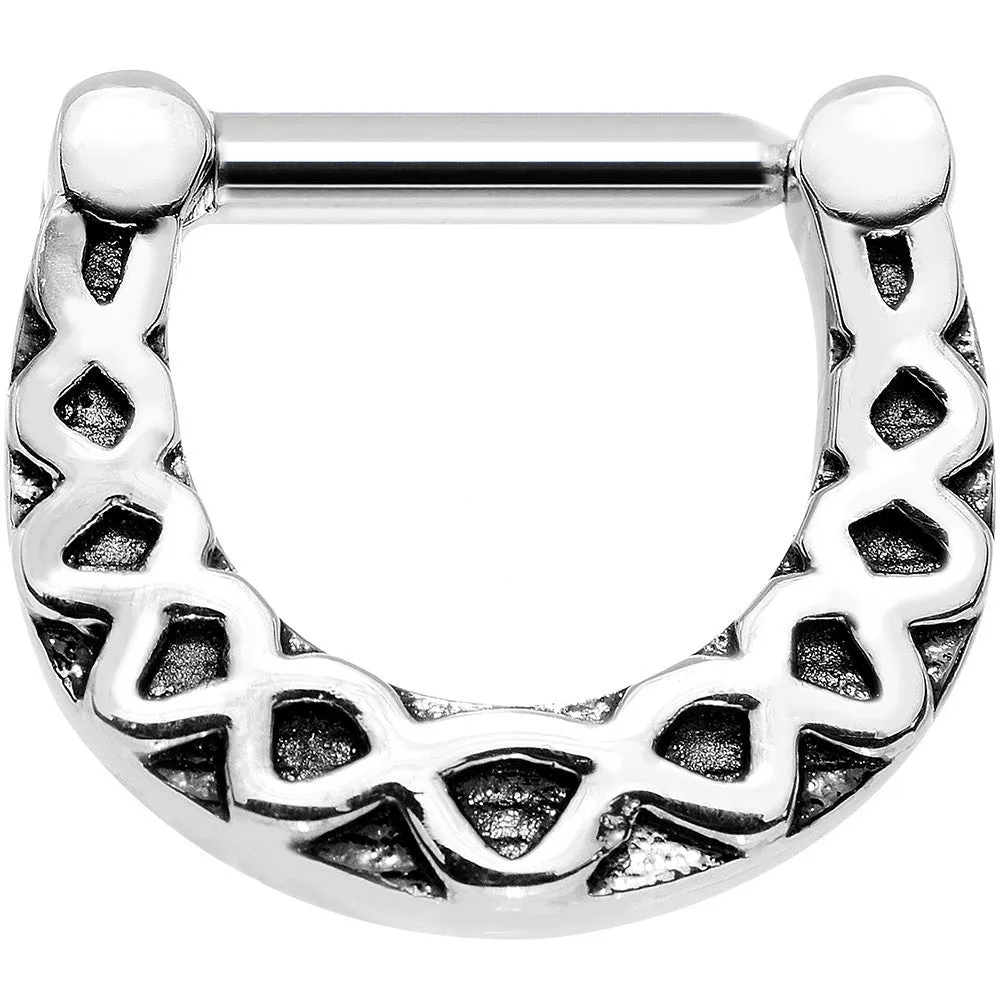 16 Gauge 5/16 Steel Trim Triangles Septum Clicker