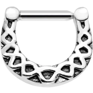 16 Gauge 5/16 Steel Trim Triangles Septum Clicker
