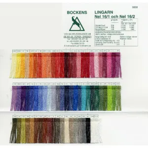 16 Line Linen Sample Card