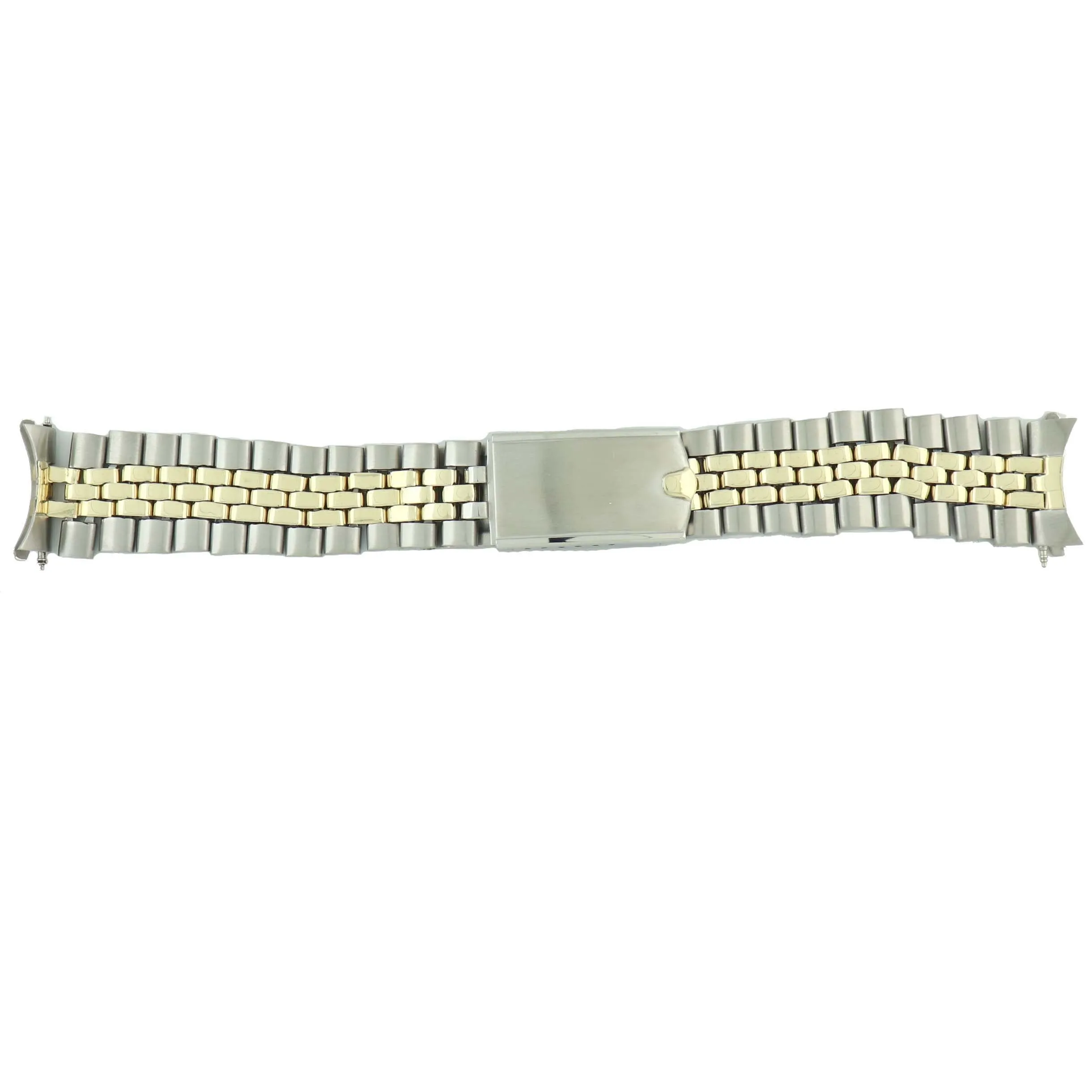 19mm Vintage Rolex USA 14k Trim Stainless Steel Yellow Gold Jubilee Bracelet 160