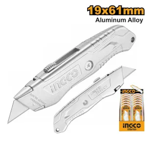 19mmx61mm Super Select Aluminum Body Snap-Off Blade Utility Knife Cutter HKNS11615