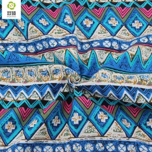 2015 New Blue Floral African Cotton Linen Fabric Meter DIY Handmade Textile Patchwork Fabric For Dress Bag  Curtain 50*150cm M49
