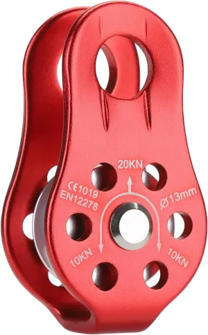 20Kn Micro Pulley Climbing Pulley Aluminum Pulley