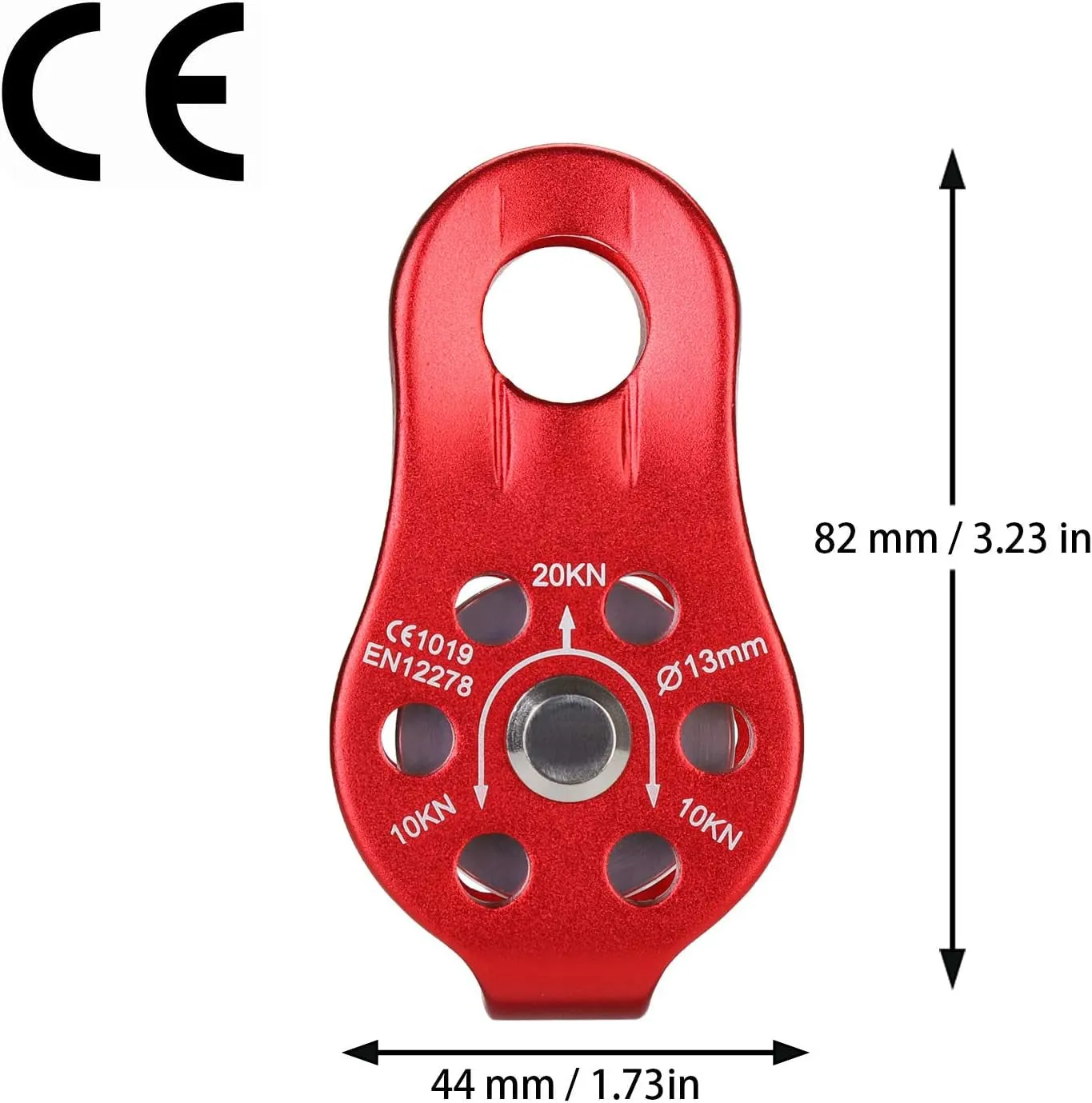 20Kn Micro Pulley Climbing Pulley Aluminum Pulley