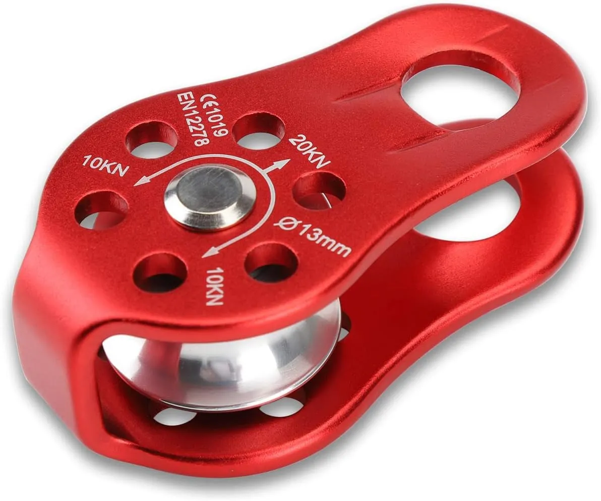 20Kn Micro Pulley Climbing Pulley Aluminum Pulley