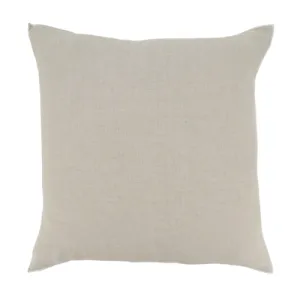 20x20 Natural Linen Pillow w/ Ivory Border