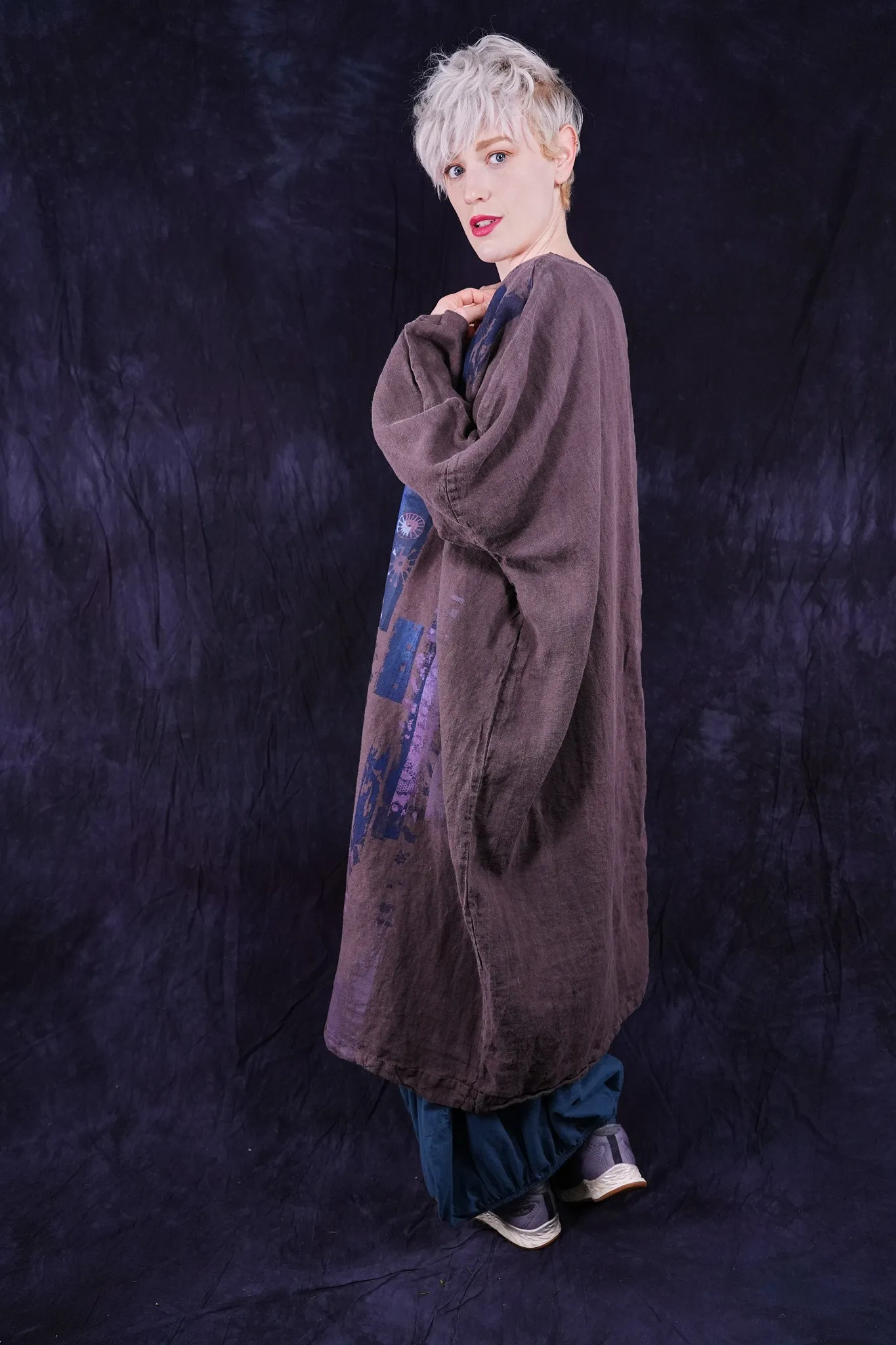2210-2 Linen Gallery Dress Sparrow-P