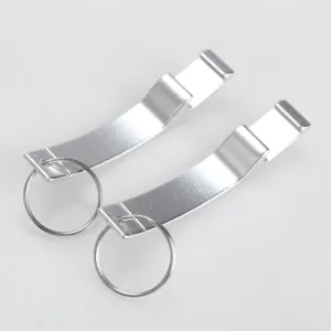 2pcs Portable Aluminum Alloy Key Ring Keychain Bottle Opener Beer Opener E2S