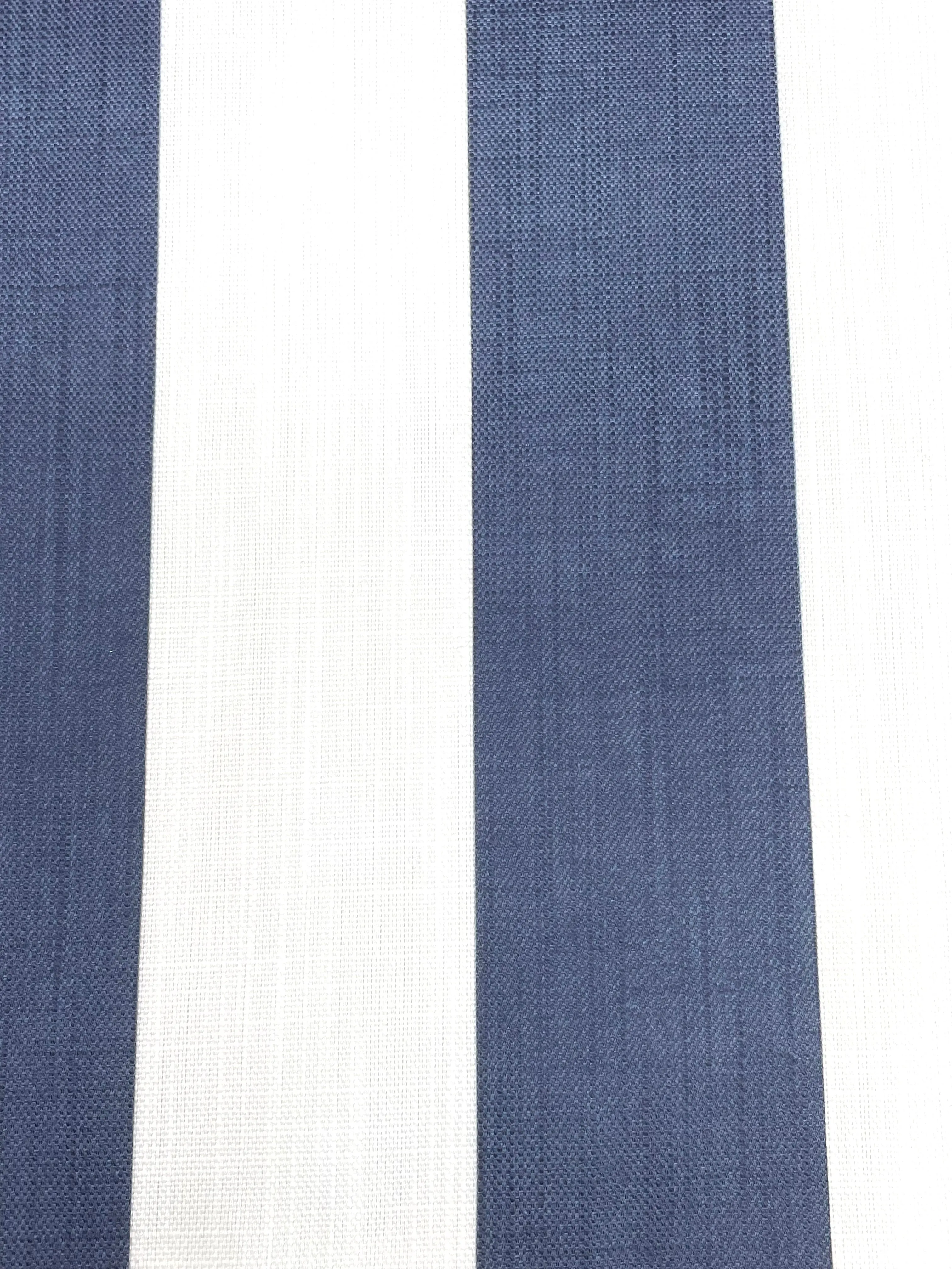 2" Stripe Faux Linen Fabric By The Yard/CL1092