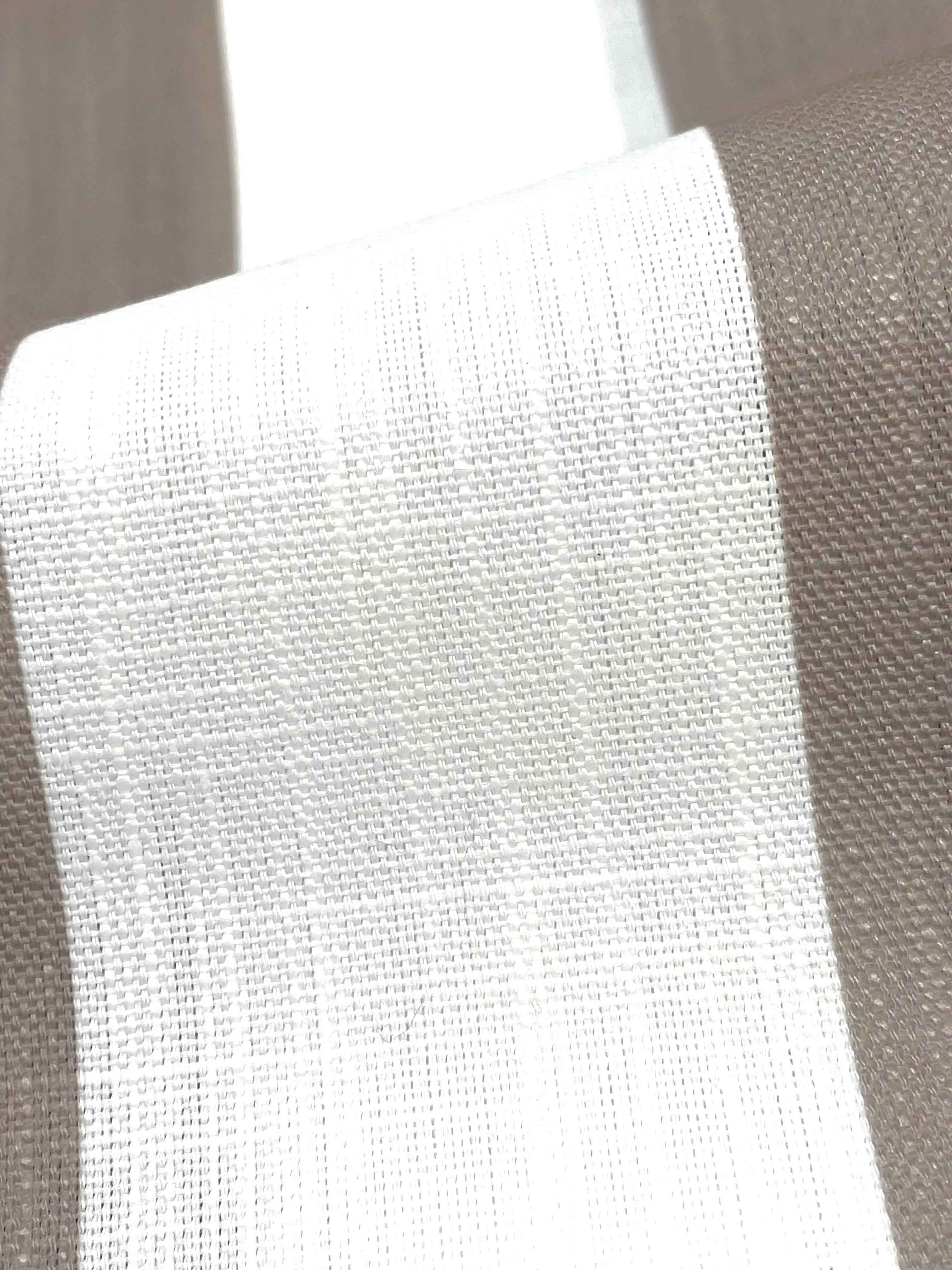 2" Stripe Faux Linen Fabric By The Yard/CL1092