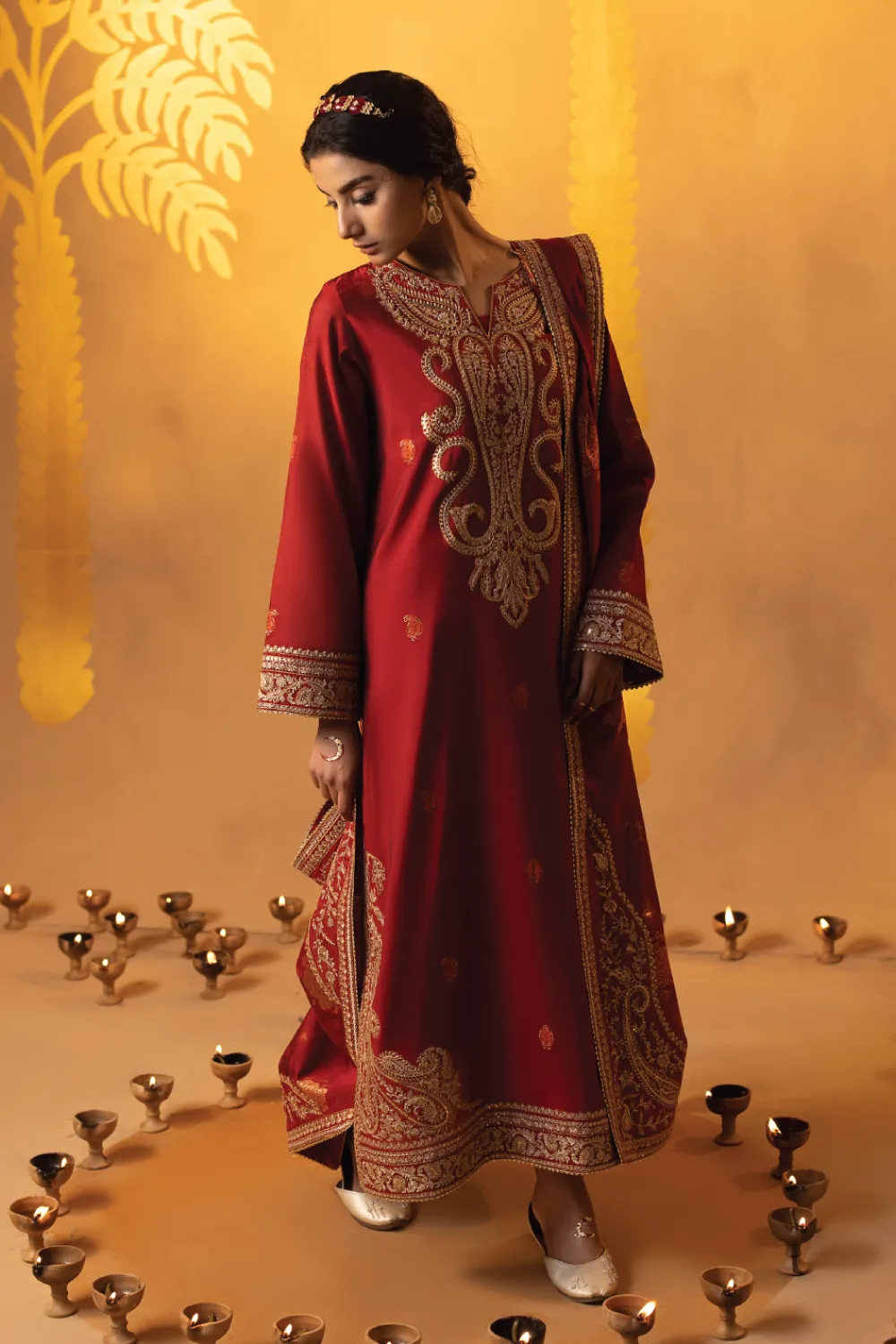 3 PC Stitched | Embroidered Jacquard Cotton Suit