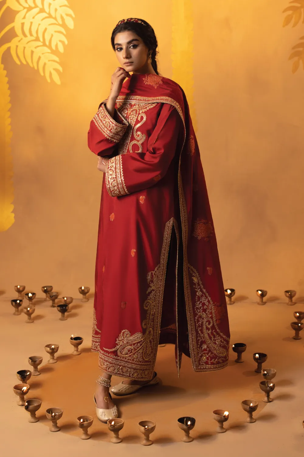 3 PC Stitched | Embroidered Jacquard Cotton Suit