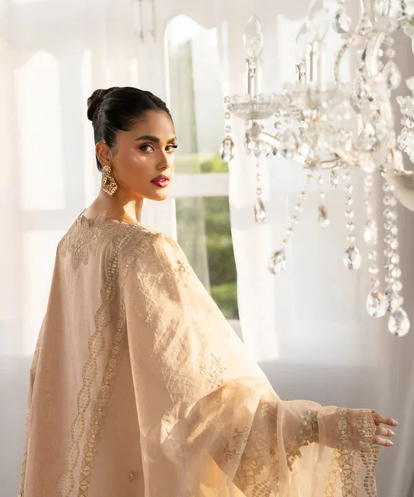 3 Piece - Embroidered Silk Suit