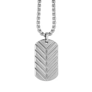 316L Stainless Steel Palomo Chevron Dog Tag 22"