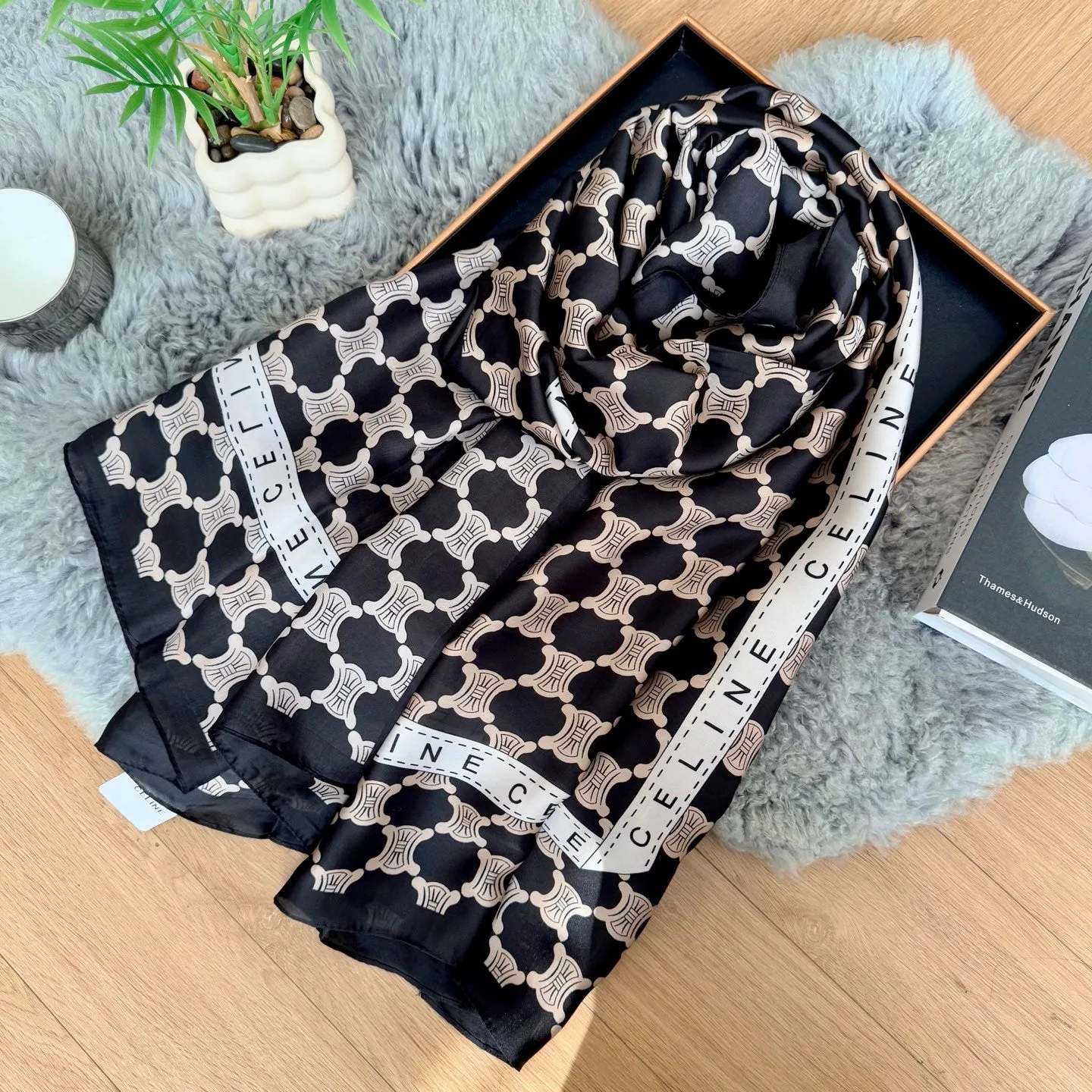 4 colors new new silk satin long scarf