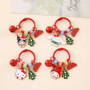4 pcs Sanrio Christmas Magic Keychains | (Hello Kitty, My Melody, Kuromi, Cinnamoroll)