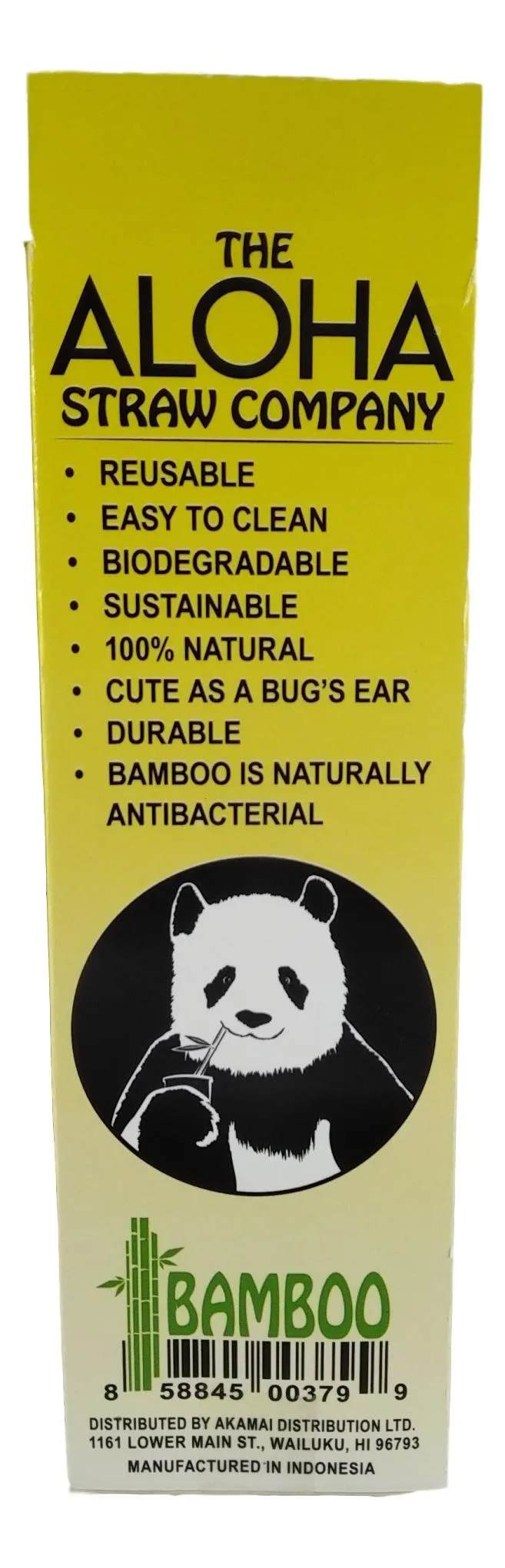 6 PACK BAMBOO STRAW - Smoothie/Boba Tea - 20 cm