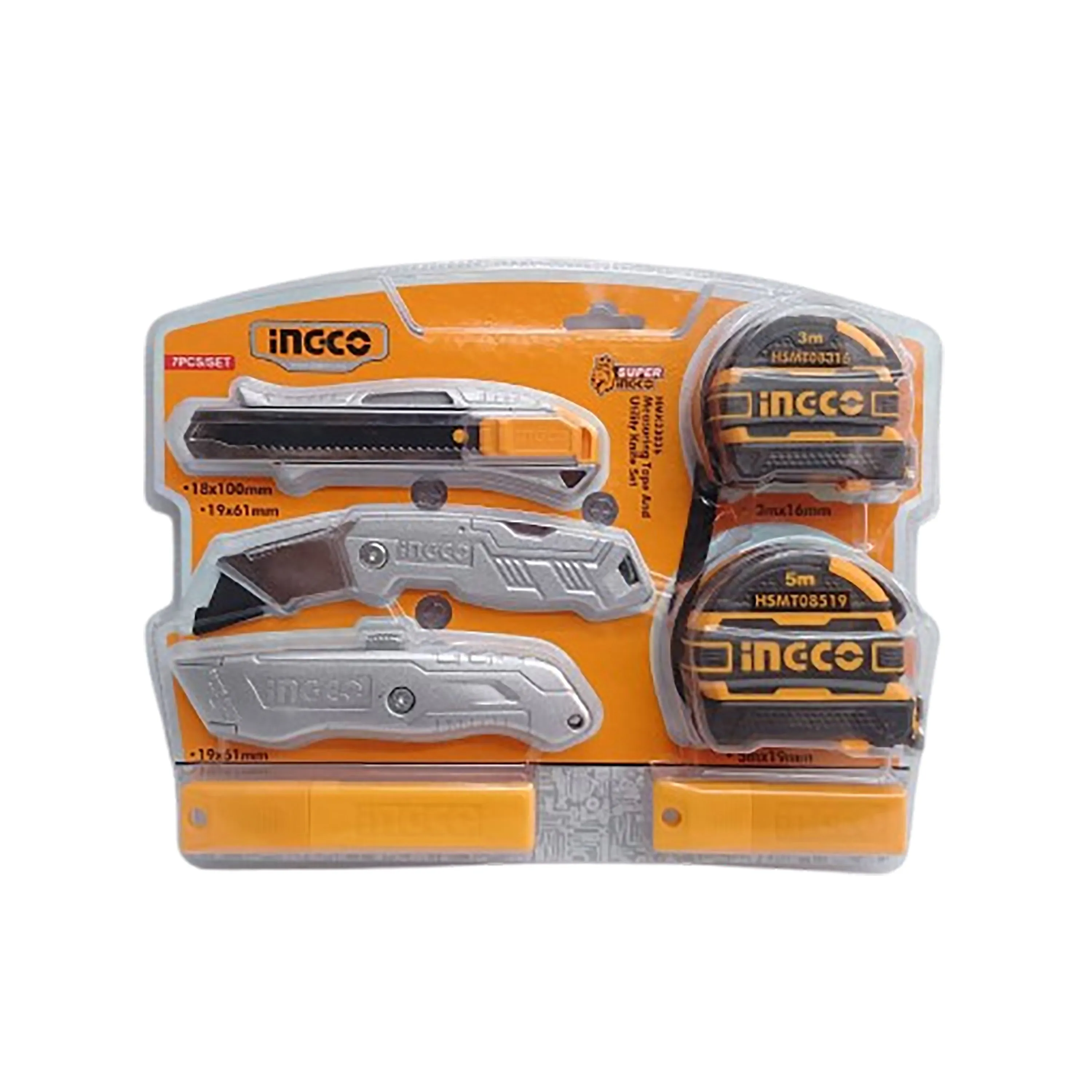7PCS/Set Measuring Tape & Utility Knife Set HMK23036 ING-HT