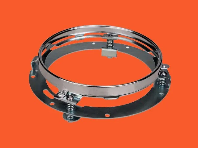 7" Motorcycle Chrome Daymaker Headlight Extension Trim Ring Bracket For Harley