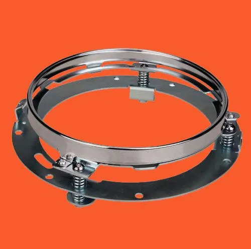 7" Motorcycle Chrome Daymaker Headlight Extension Trim Ring Bracket For Harley