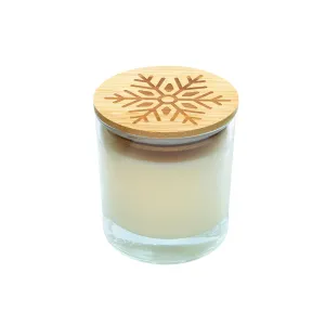 8.5 oz Scented Soy Candle with Bamboo Lid