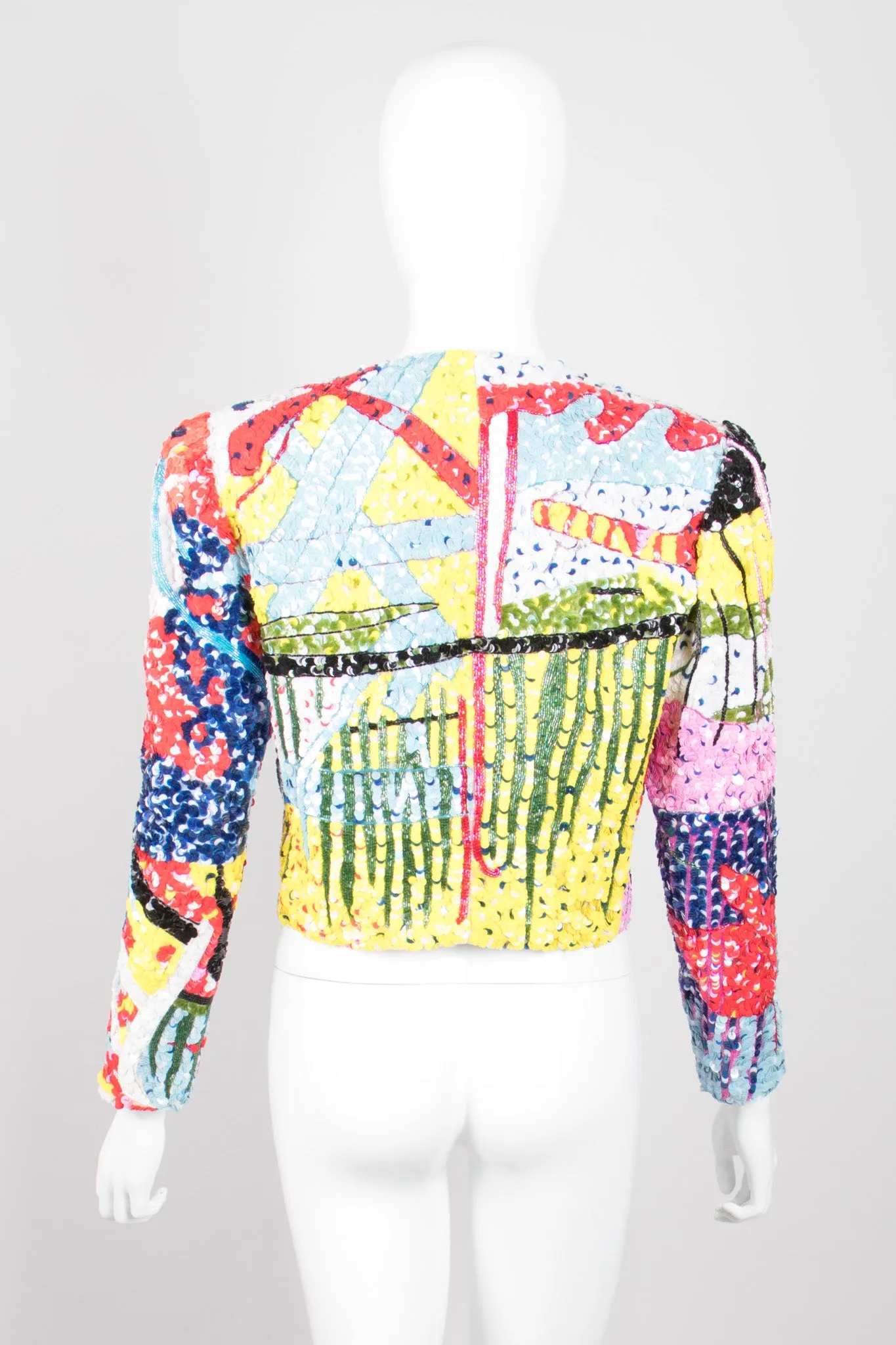 Abstract Sequin Jacket
