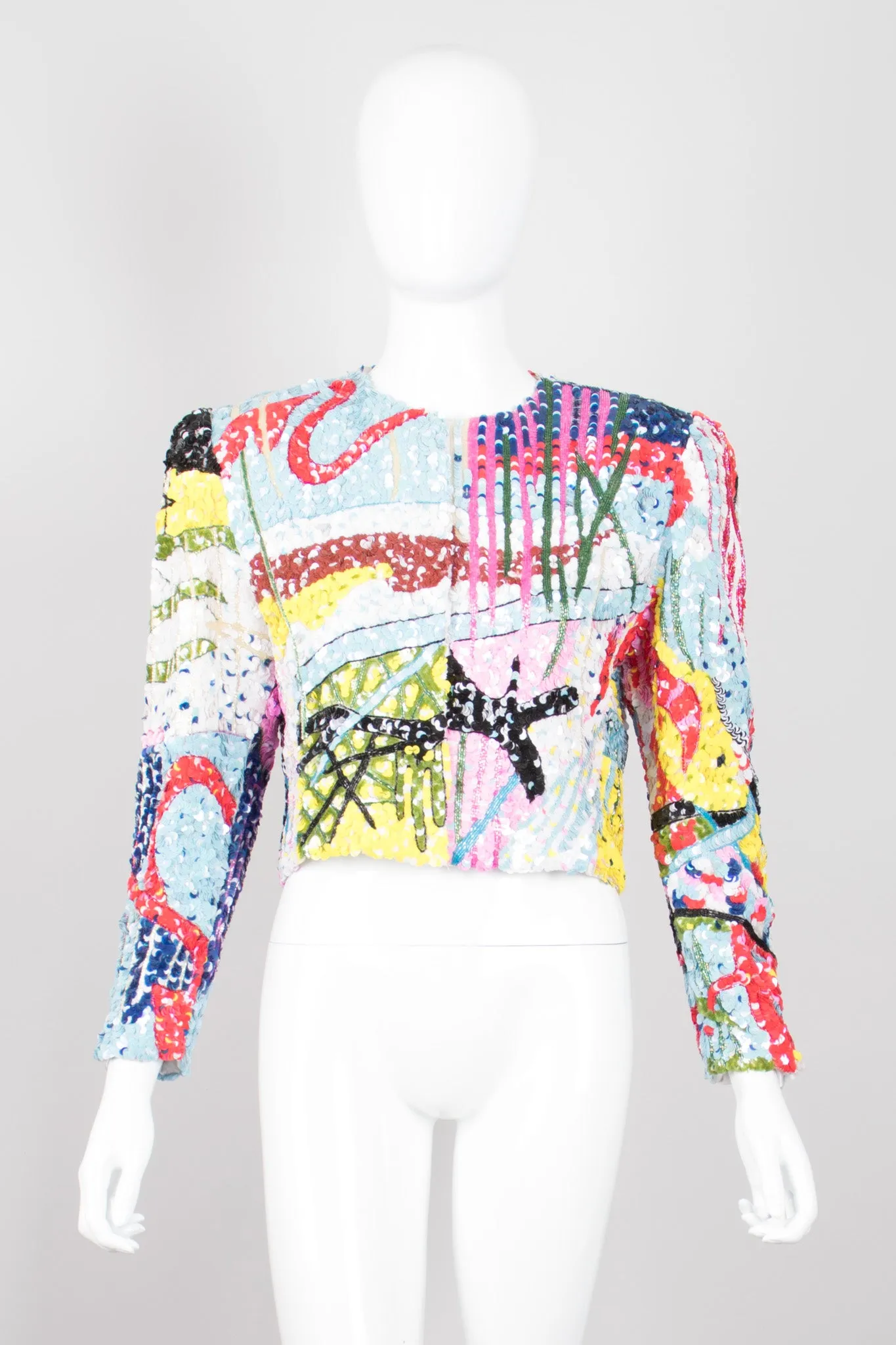 Abstract Sequin Jacket