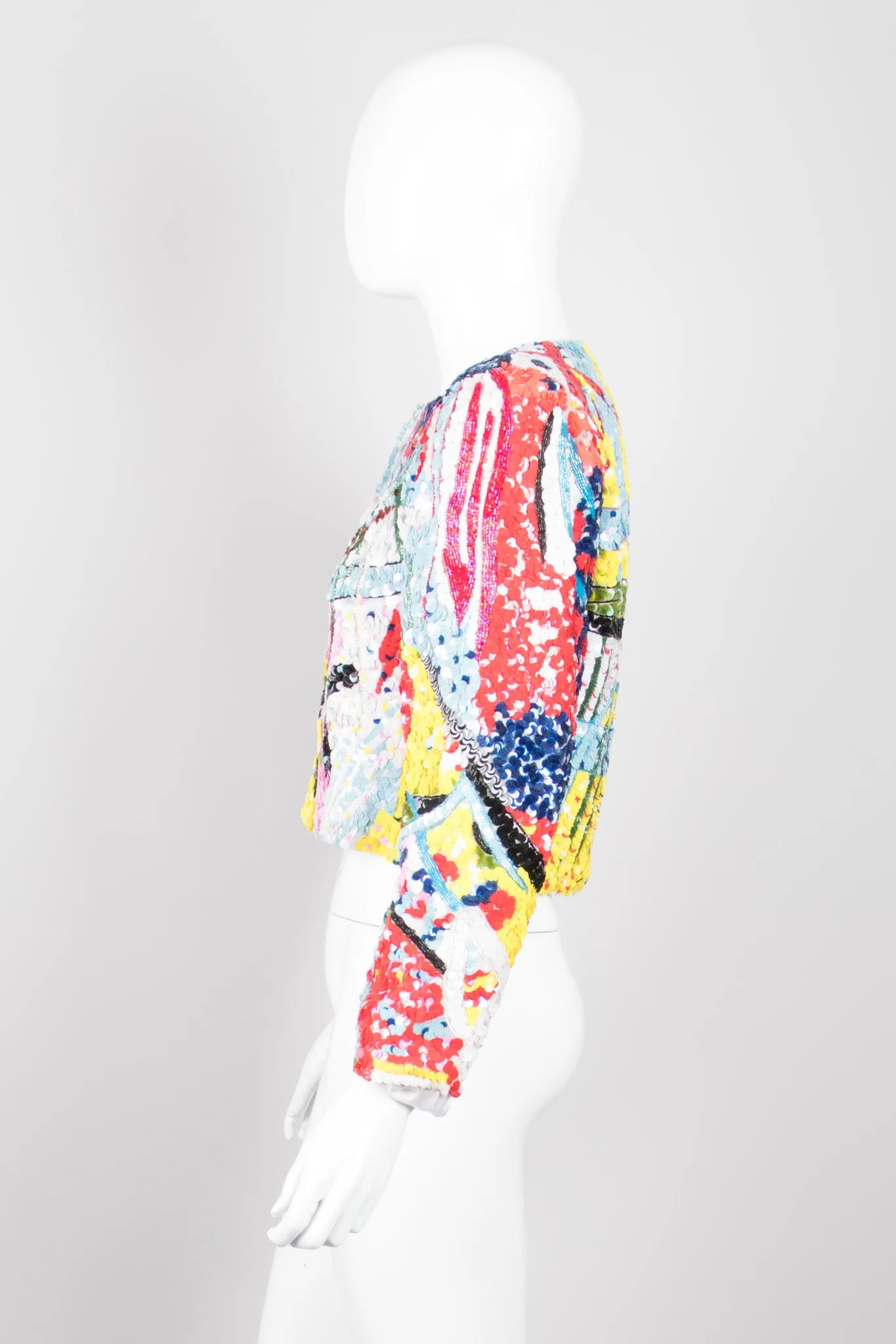 Abstract Sequin Jacket