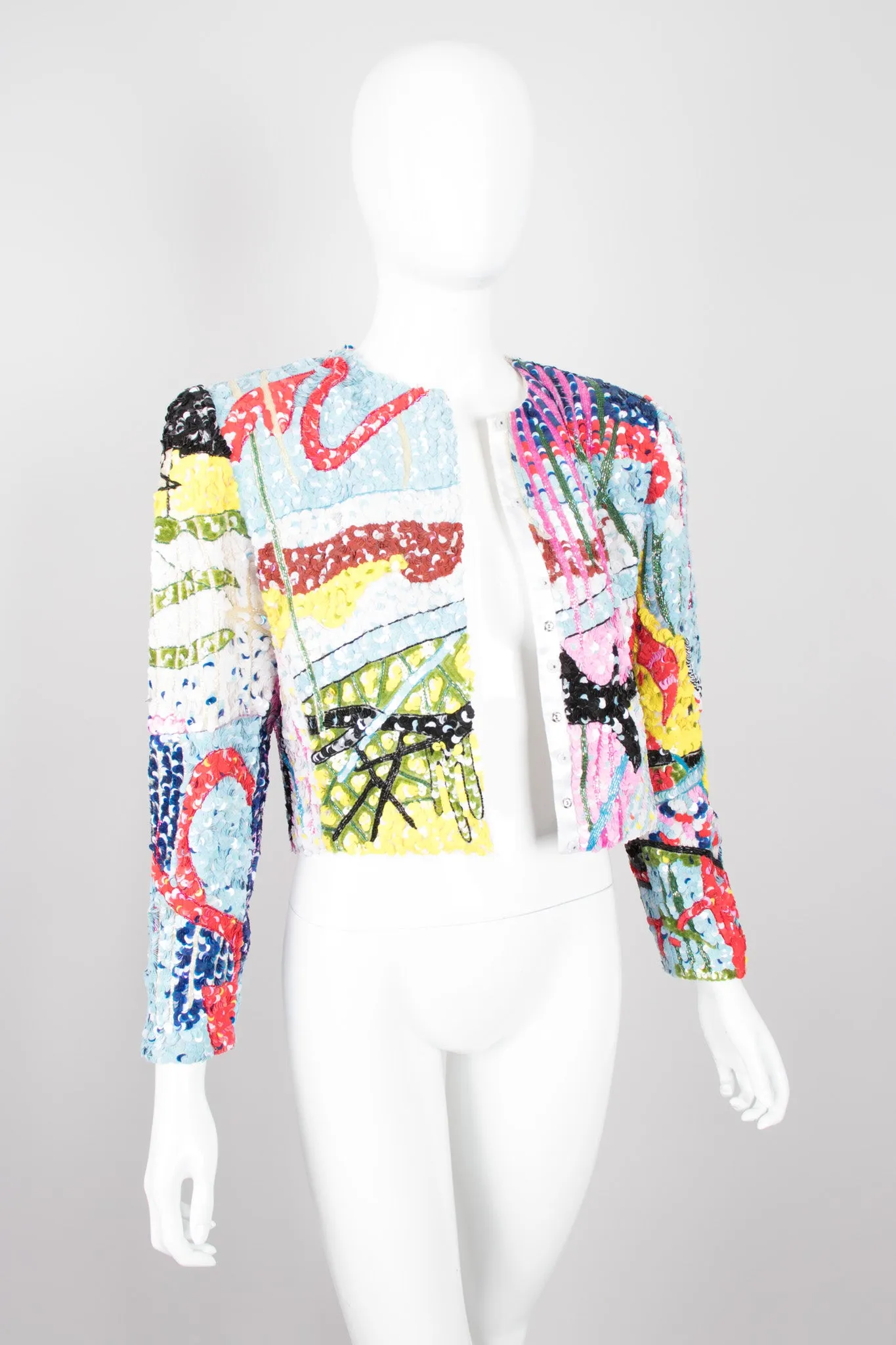 Abstract Sequin Jacket