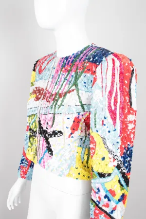 Abstract Sequin Jacket