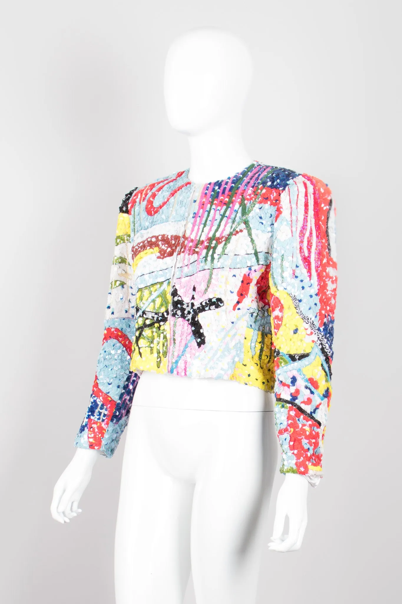 Abstract Sequin Jacket
