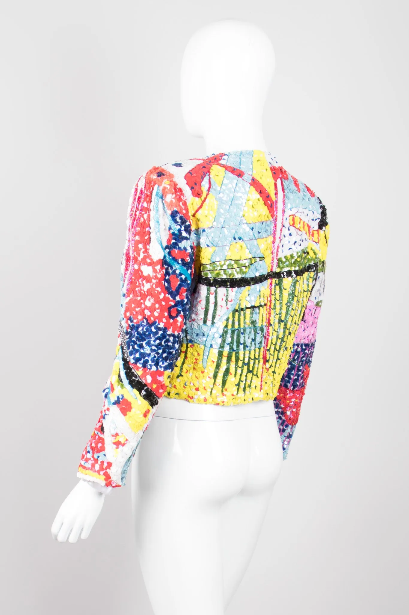 Abstract Sequin Jacket