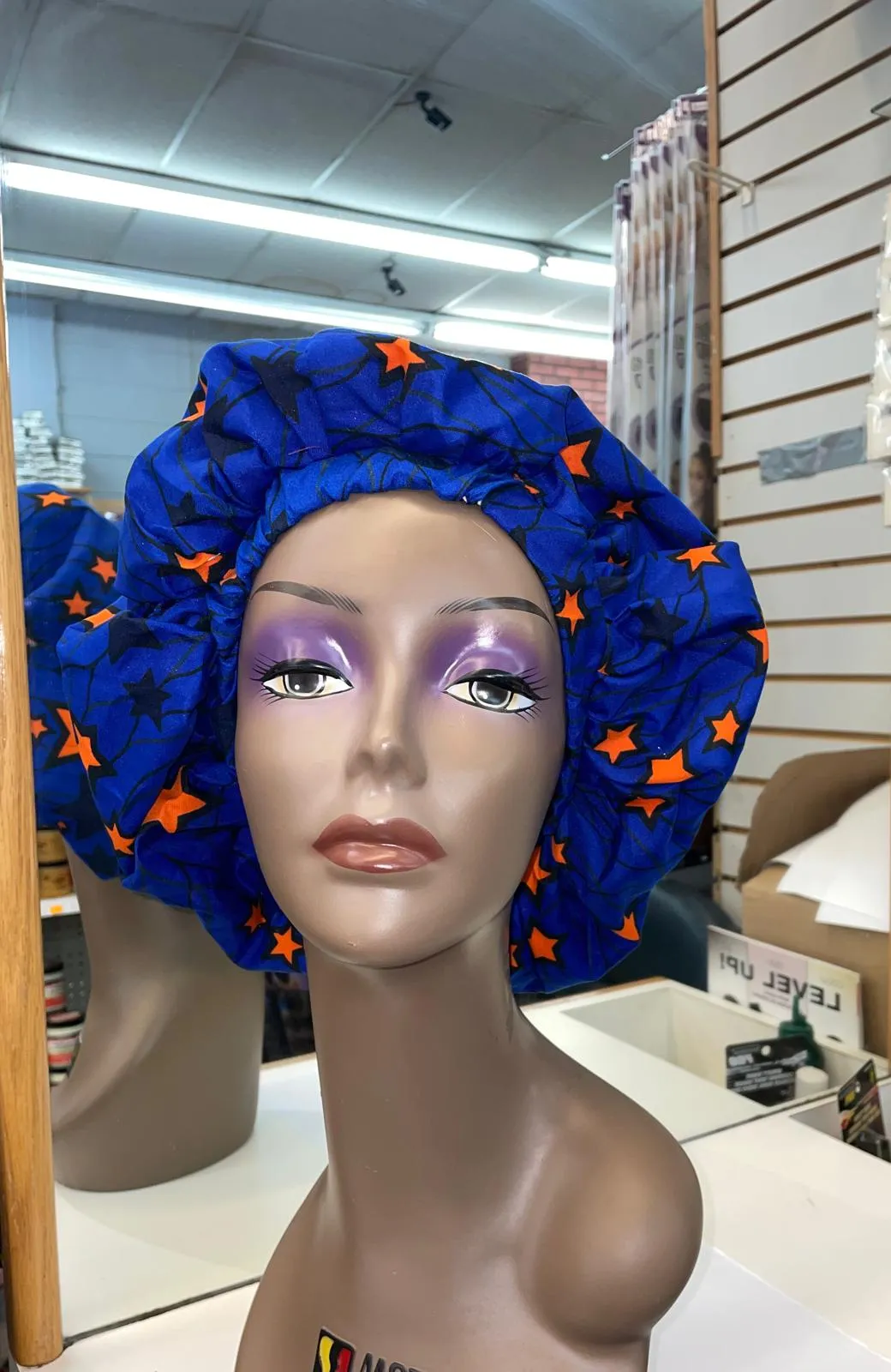 African Print Bonnet