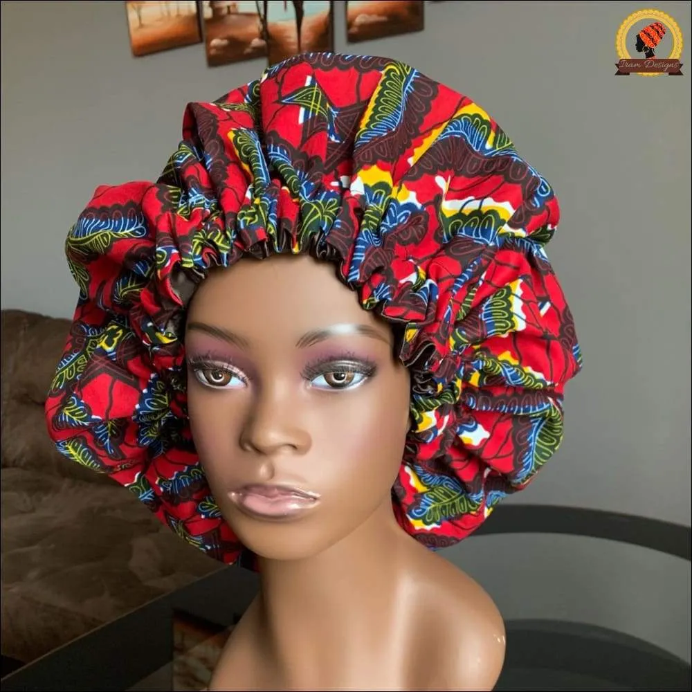 African Print Bonnet