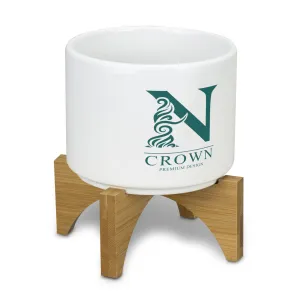 agogo Planter with Bamboo Base