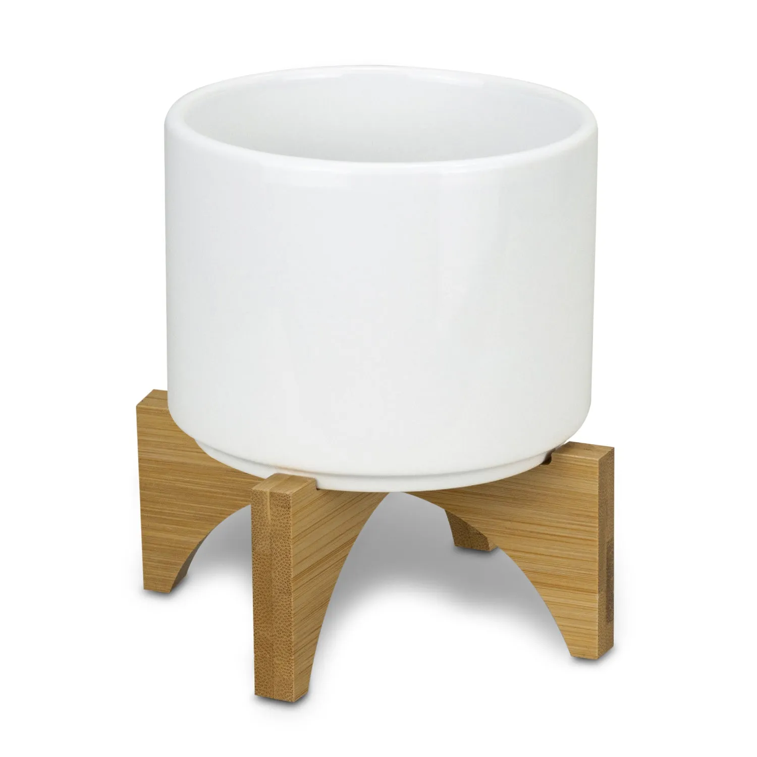 agogo Planter with Bamboo Base