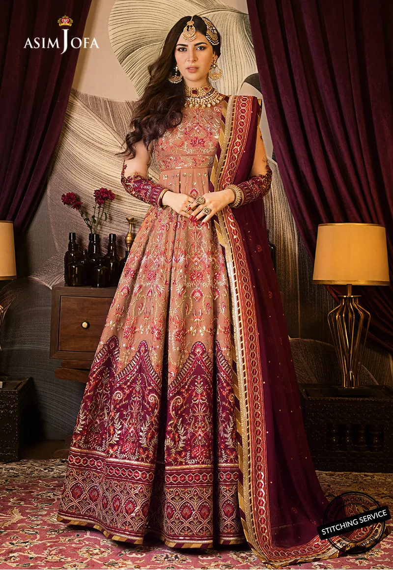 AJBN-12 | Asim Jofa  Baad-e-Naubahar Wedding Collection 2022 | Embroidered Net Suits