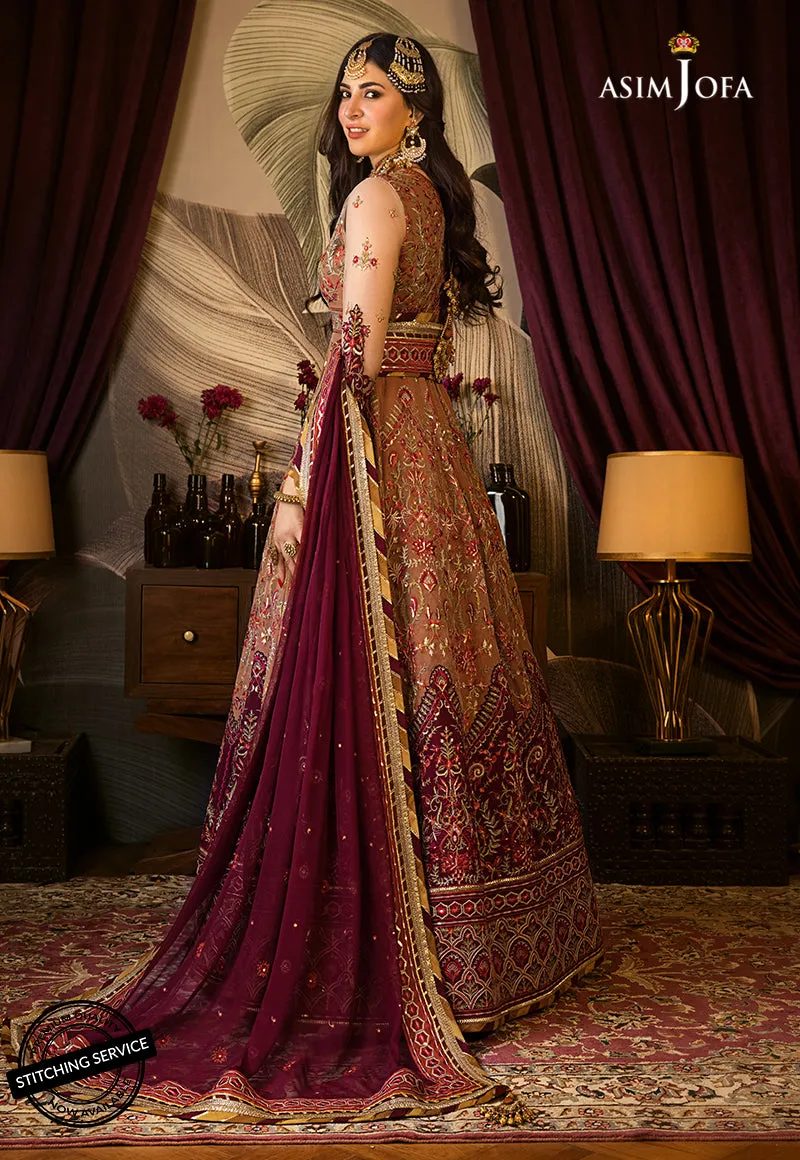 AJBN-12 | Asim Jofa  Baad-e-Naubahar Wedding Collection 2022 | Embroidered Net Suits