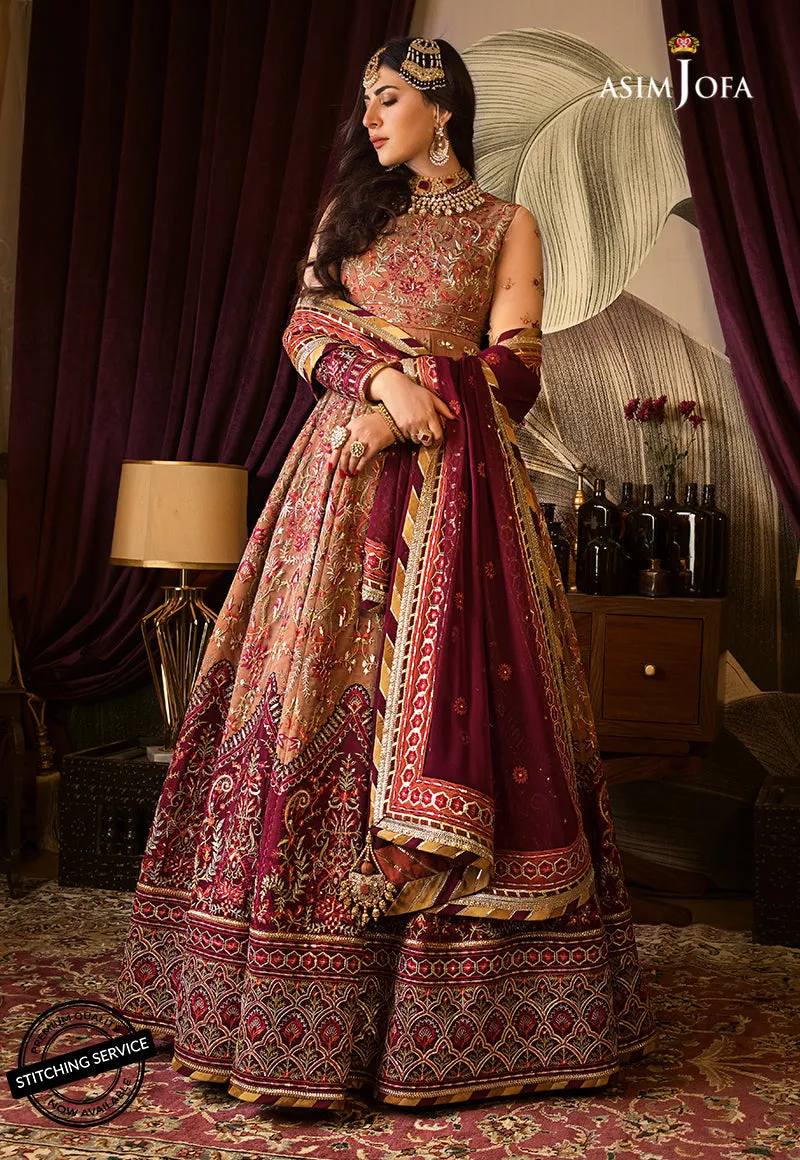 AJBN-12 | Asim Jofa  Baad-e-Naubahar Wedding Collection 2022 | Embroidered Net Suits