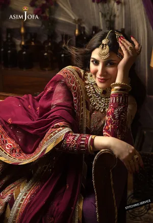 AJBN-12 | Asim Jofa  Baad-e-Naubahar Wedding Collection 2022 | Embroidered Net Suits