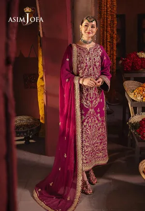 AJKK-21 EMBROIDERED TWISTED SILK 3 PCS